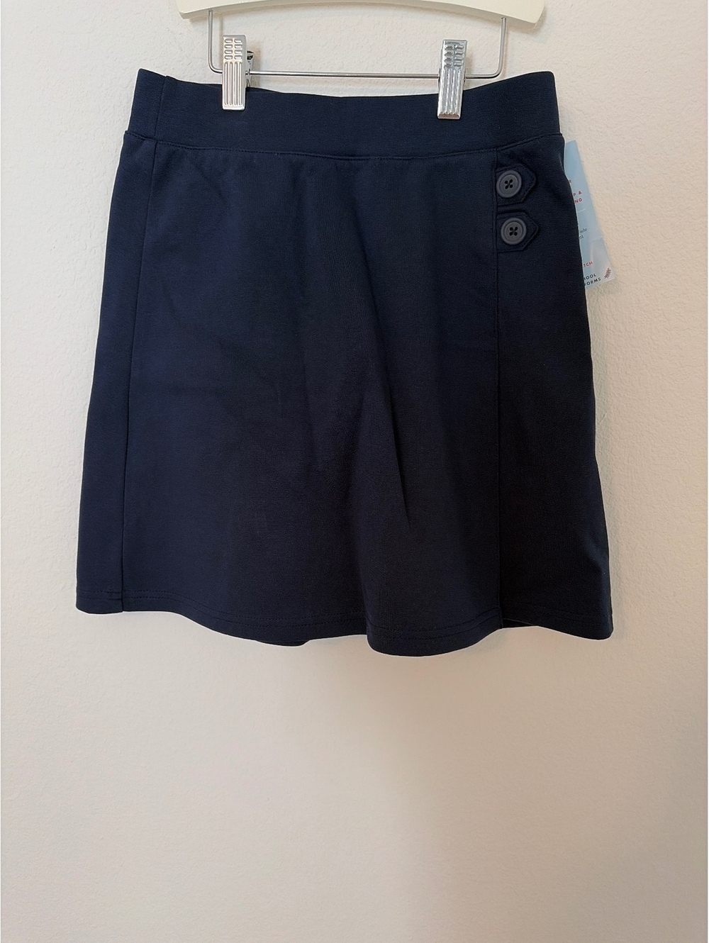 NWT Cat & Jack Girls' Navy School Uniform Skort Size L (10/12)